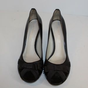 Antonio Melani Chocolate Brwn Patent Leather Pumps